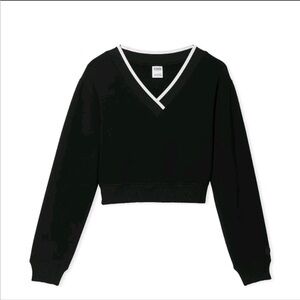 PINK Victoria's Secret Black V-Neck Sweater